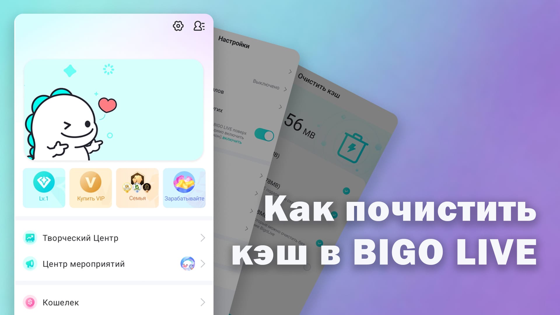 Как очистить кэш в BIGO LIVE